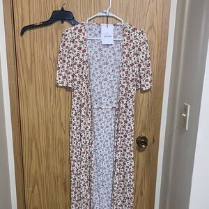 Rouje Rosita Ecru Floral Dress 36